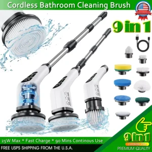 9-in-1 Electric Rotating Cleaning Brush